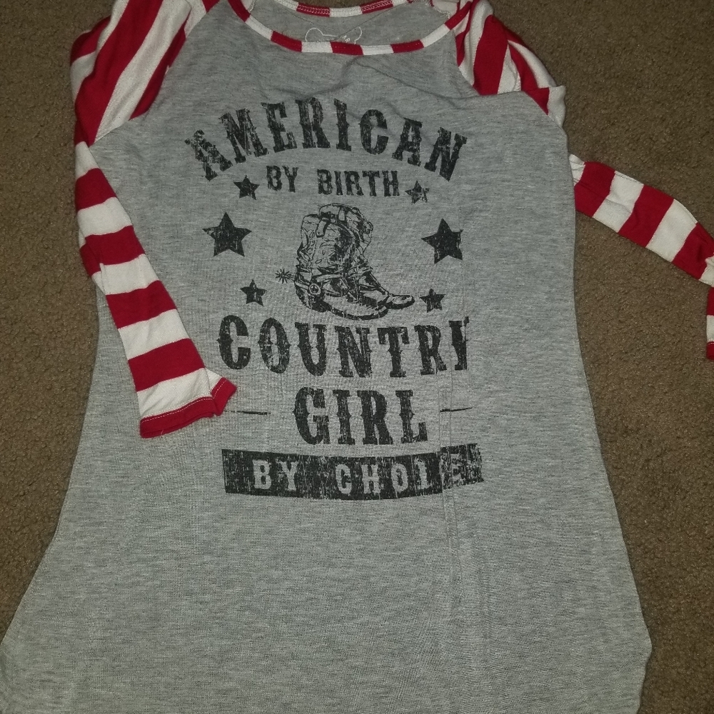 3/4 length shirt